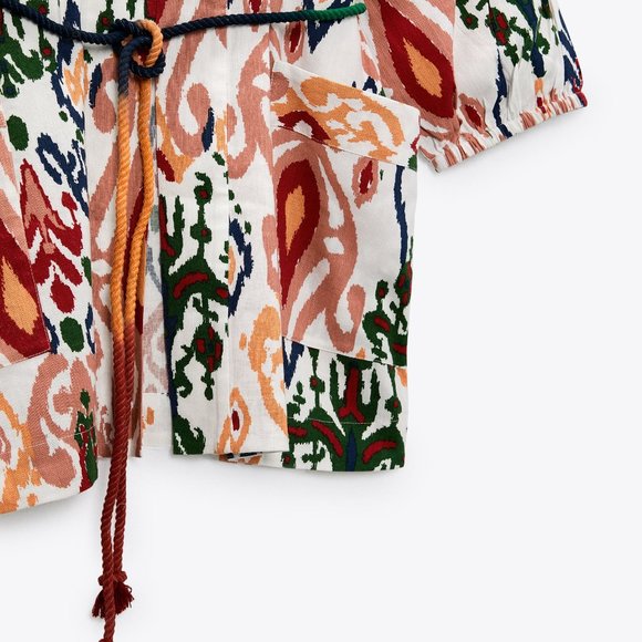 ZARA | Printed Pocket Kimono - Picture 8 of 8